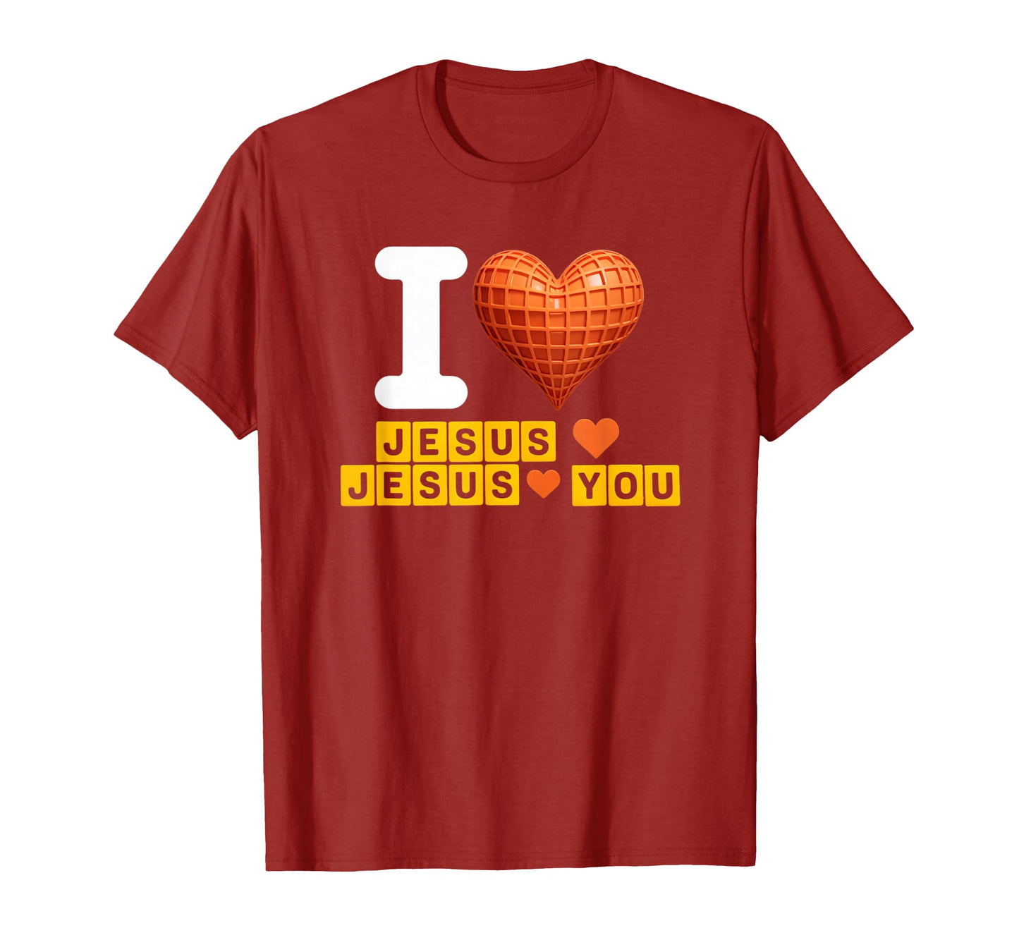 Christian Saying I Love Jesus Loves You Faith Women Men T-Shirt