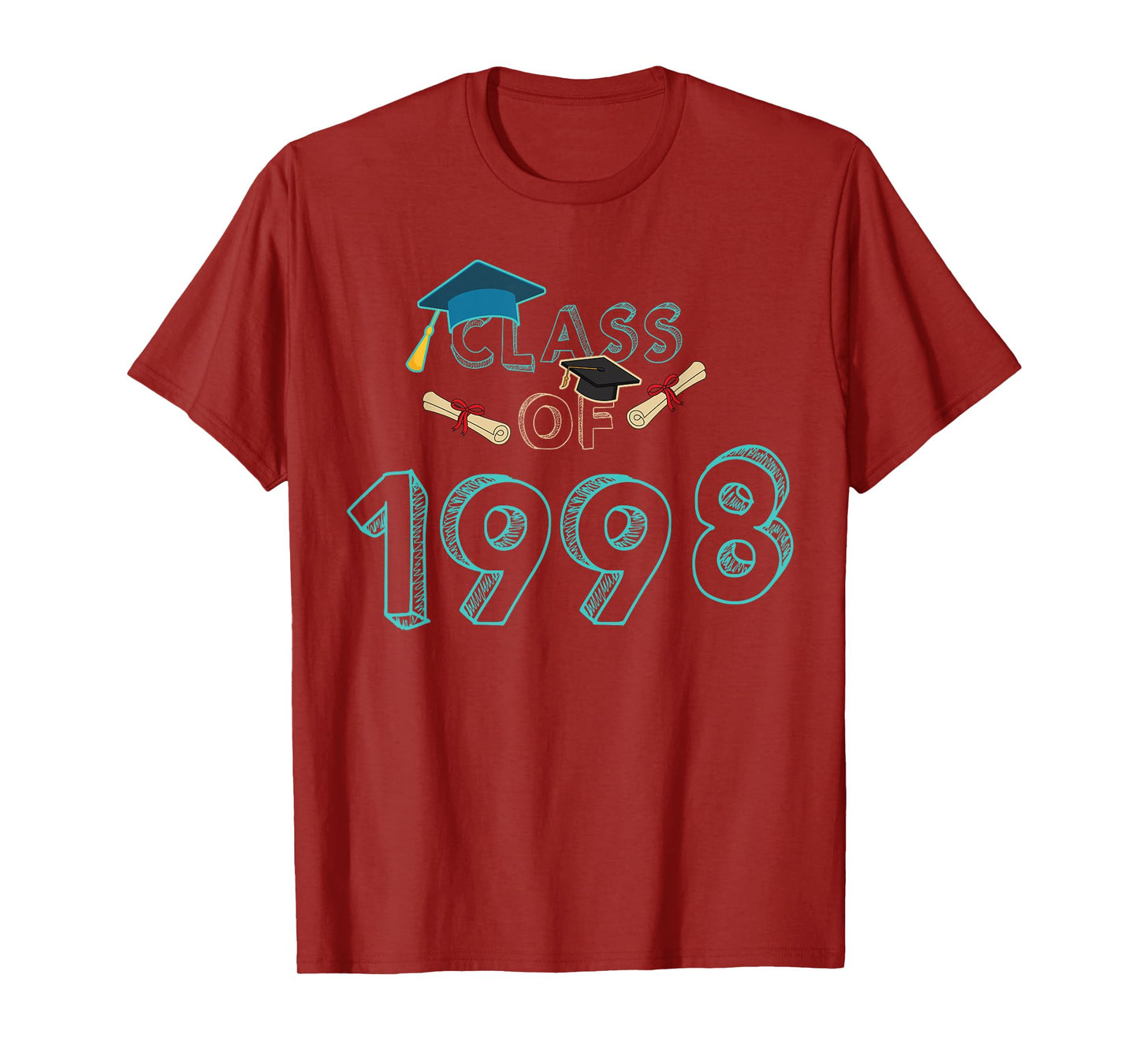 Class Of 1998 Graduation School Reunion Student Teacher Men Women Girls Kids T-Shirt