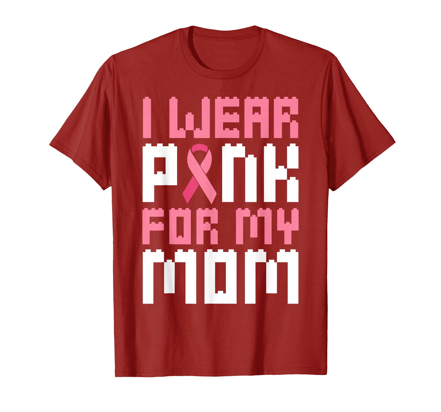 I Wear Pink for My Mom Breast Cancer Awareness Boys T-Shirt