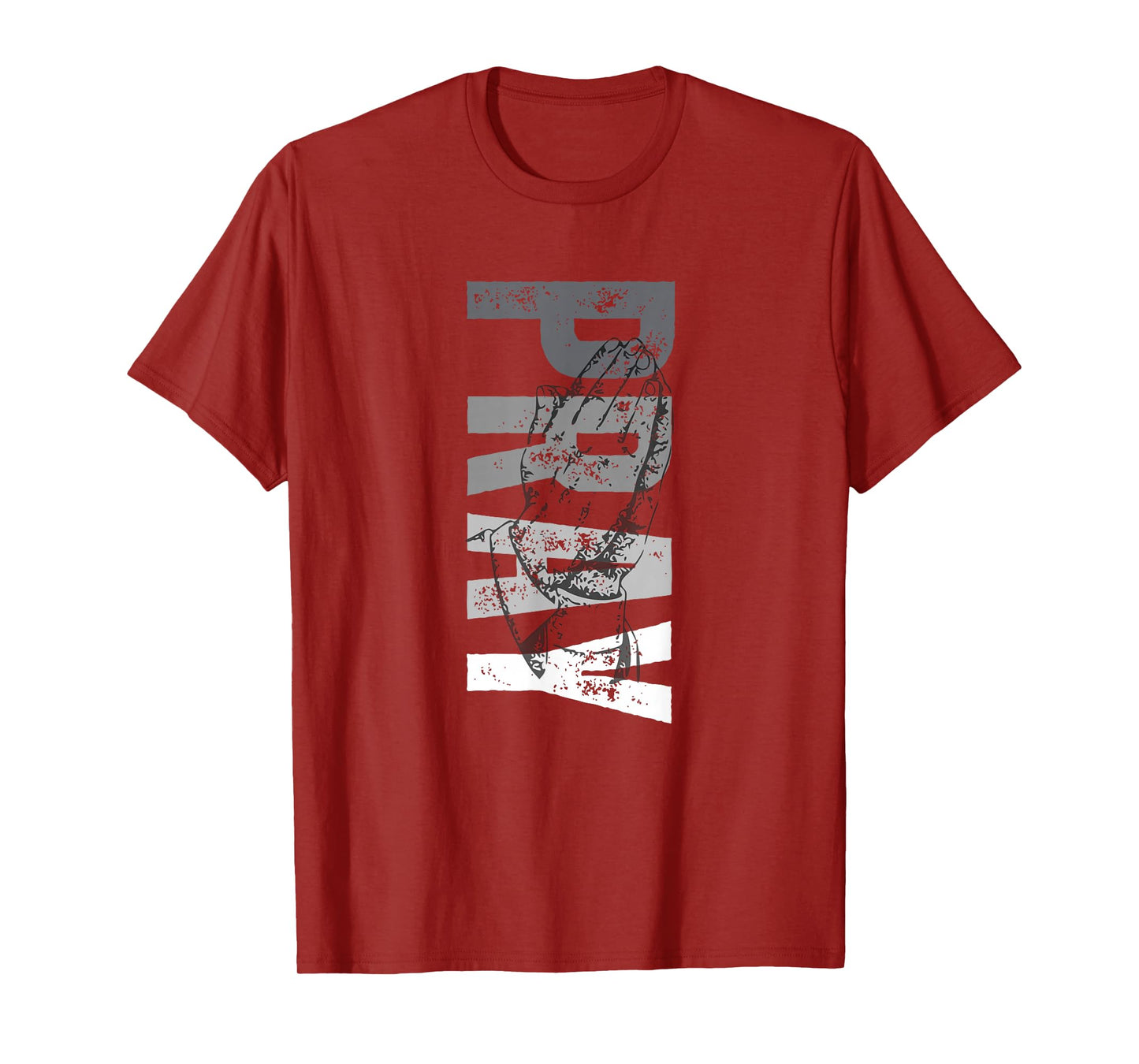Minimalist Monochrome Pray Christian Distressed Typography T-Shirt