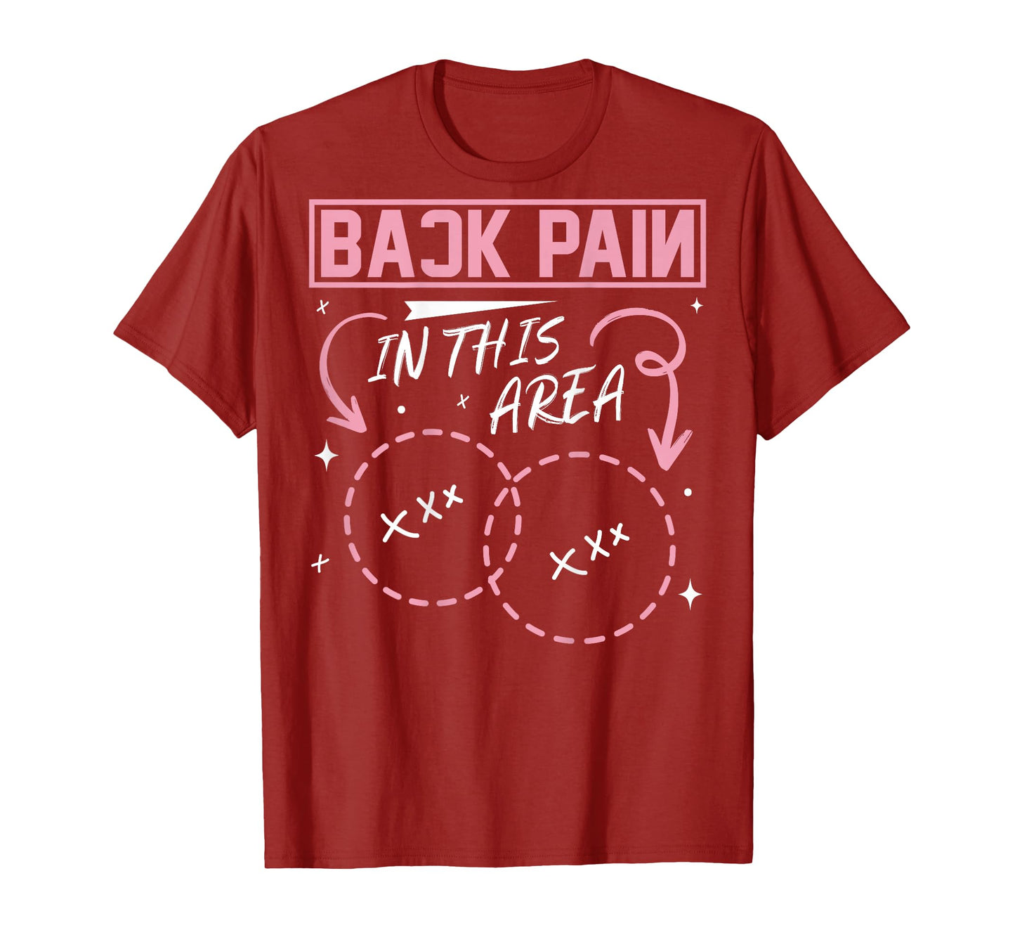 Back Pain In This Area Funny T-Shirt