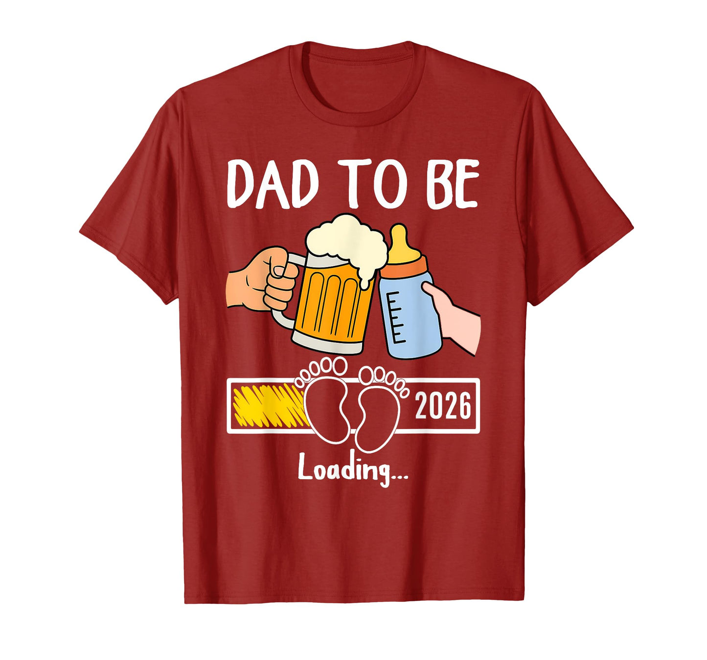 Dad to Be 2026 Funny New Baby Father Daddy to Be Promoted T-Shirt