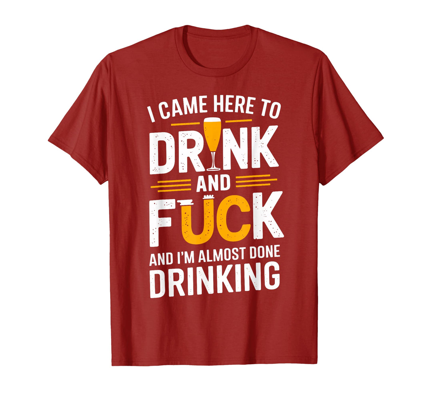 I Came Here To Drink And Fck Funny Party T-Shirt