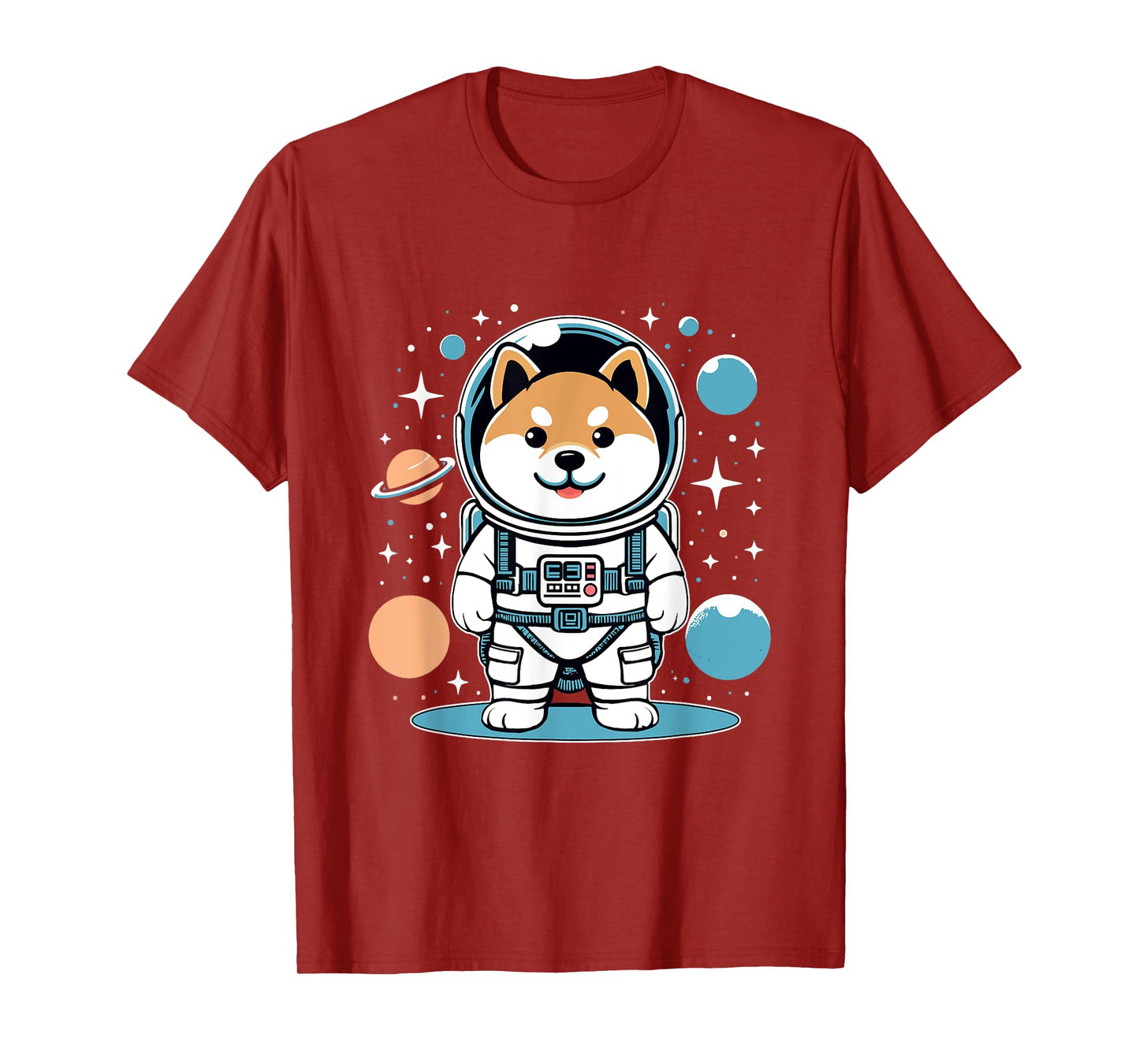 Shiba Inu Astronaut Costume Shirt Outer Space Galaxy Dog T-Shirt