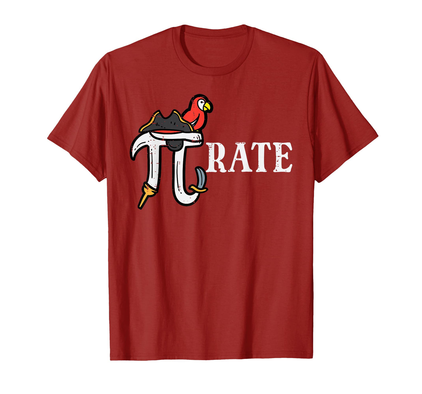 Pirate Pi Funny Math Pie Halloween Costume Teacher Men Women T-Shirt