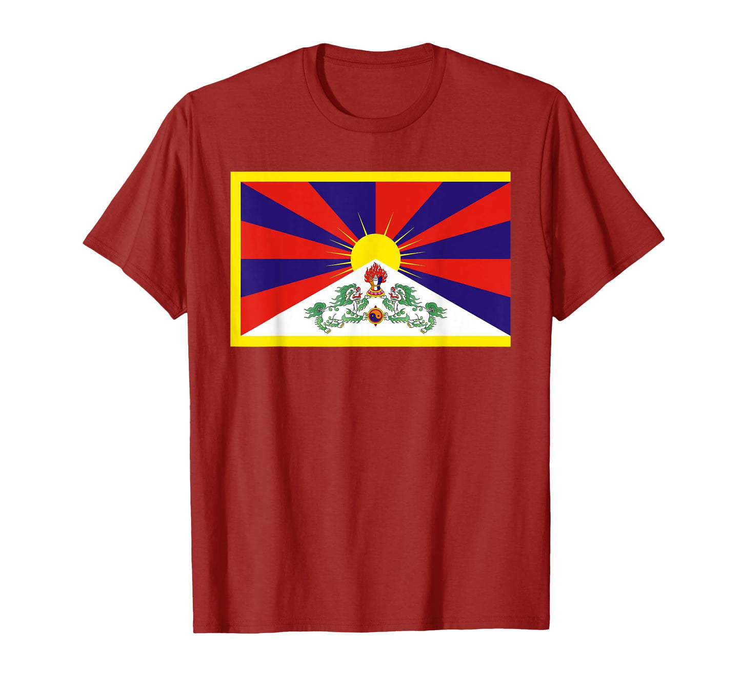 Tibet Flag Tibetan Free Tibet Himalaya Buddhism T-Shirt