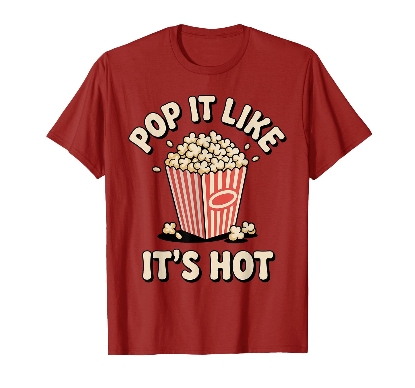 Funny Popcorn Costume for Men Women Popcorn Lover Pop Corn T-Shirt
