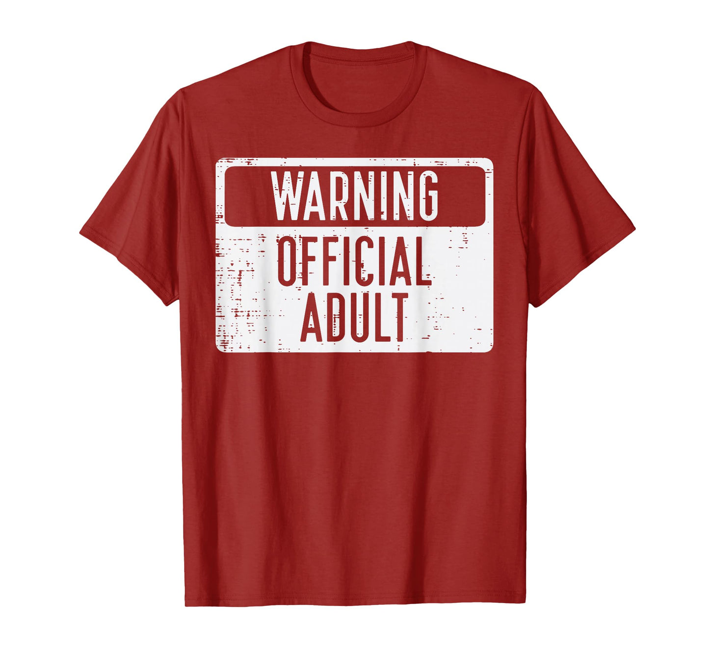 18th Birthday Warning Official Adult 18 Years Old Women Men T-Shirt