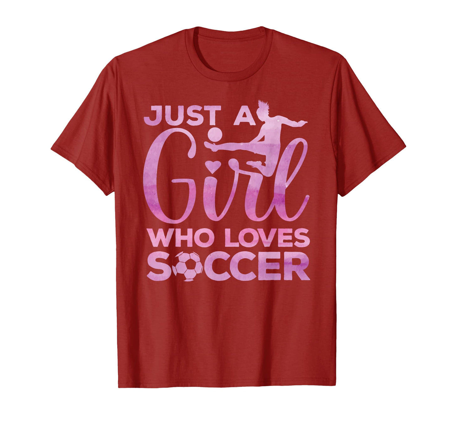 Soccer Girl Art For Girls Kids Toddler Women Soccer Player T-Shirt