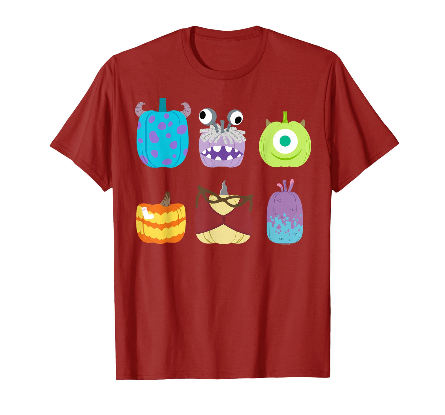 Disney and Pixar's Monsters, Inc. Halloween Pumpkin Grid T-Shirt