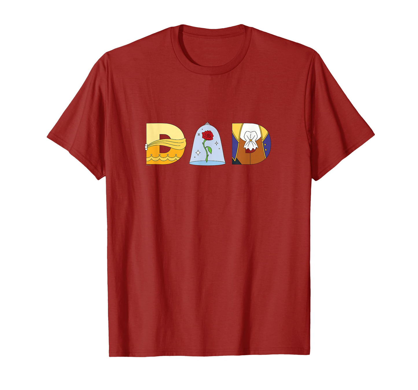 Disney Beauty and the Beast Belle Father’s Day Birthday Dad T-Shirt