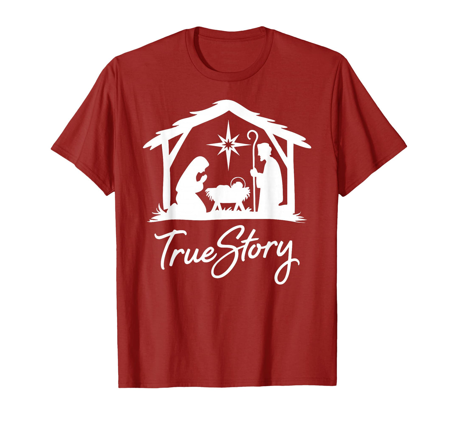 True Story Nativity Christmas Baby Christ Jesus Catholic T-Shirt