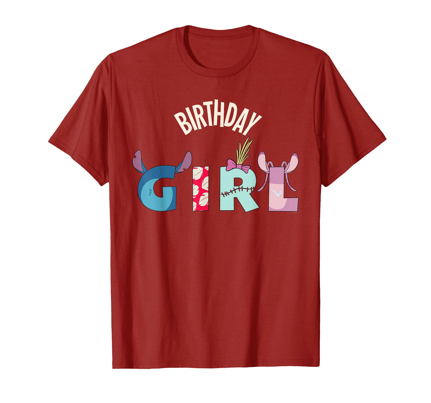 Disney Lilo & Stitch "Birthday Girl" Matching Birthday Party T-Shirt