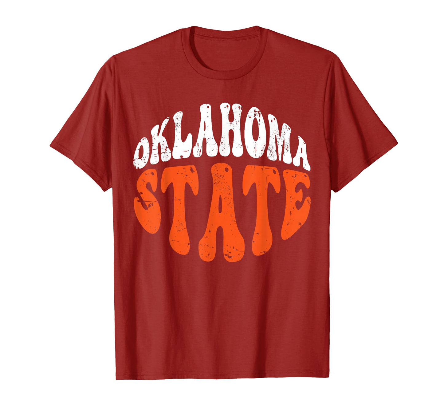 Oklahoma State Tee.Retro Vintage Distressed Design American T-Shirt