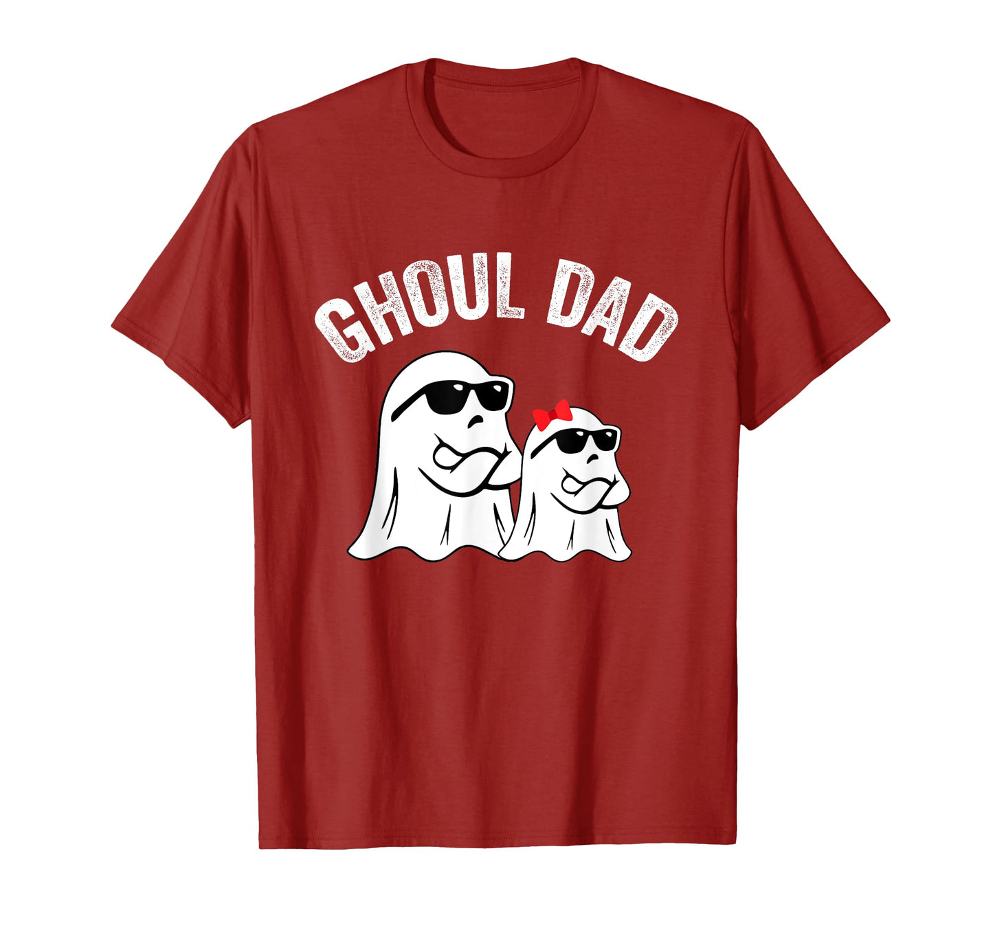 Ghoul Dad Funny Halloween Daddy Ghost Vintage T-Shirt