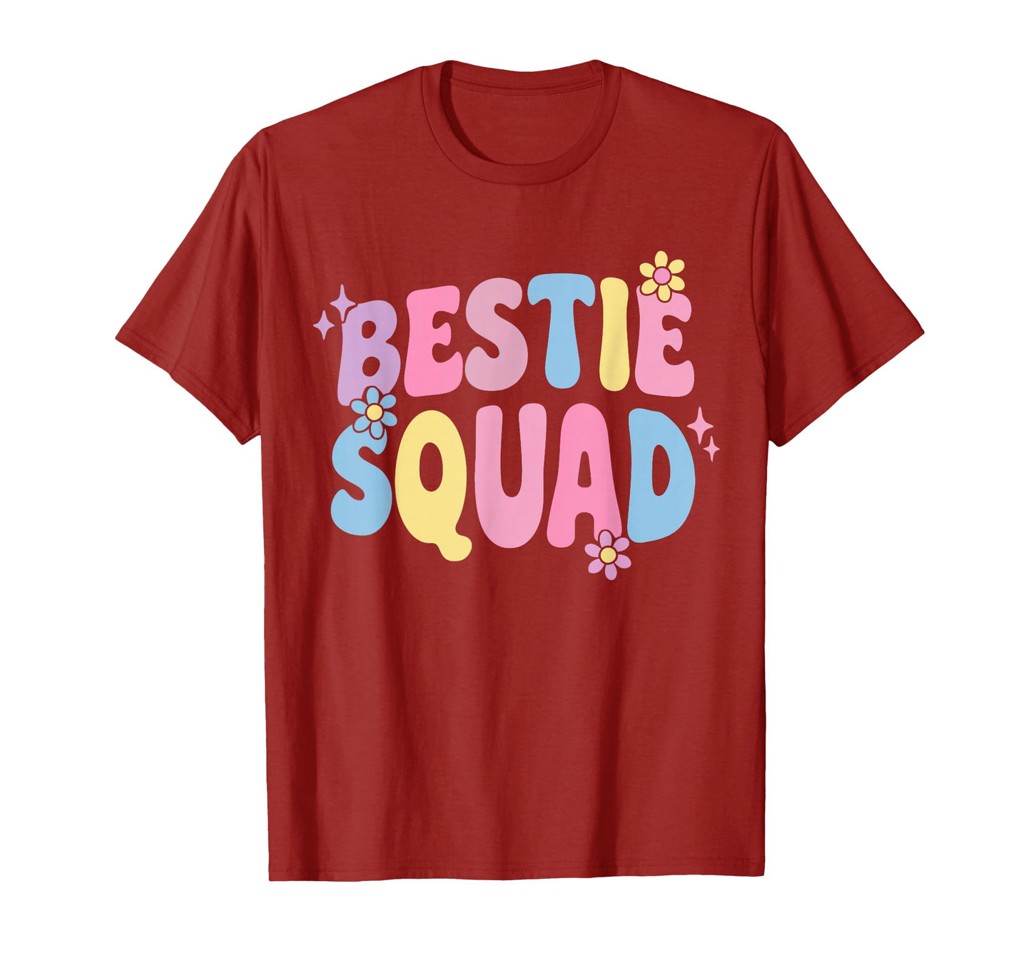 Bestie Squad Twinning Best Friend Matching Girls Twin Day T-Shirt