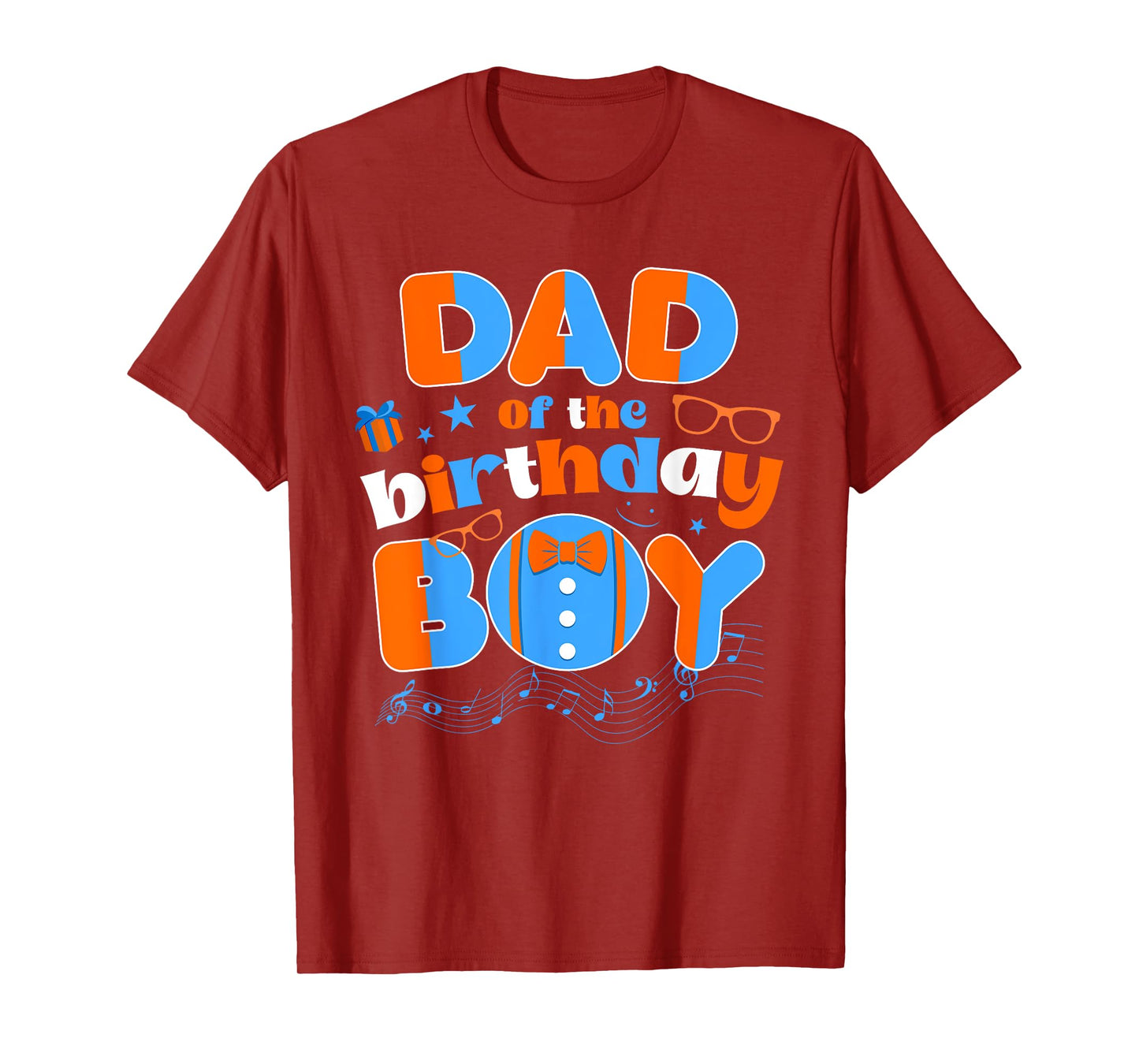 Dad Of The Birthday Boy Matching Family Blippy Funny T-Shirt