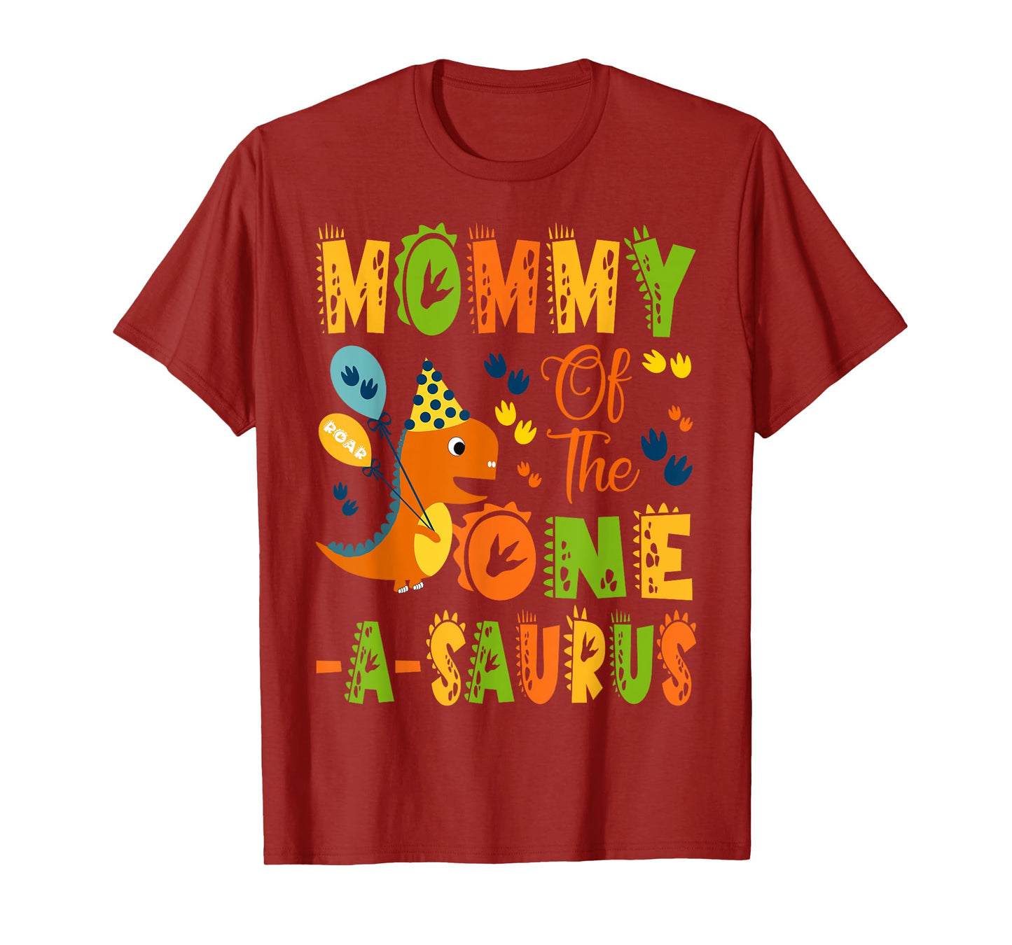 Mommy of The One-A-Saurus 1St Birthday Dinosaur Party T-Shirt