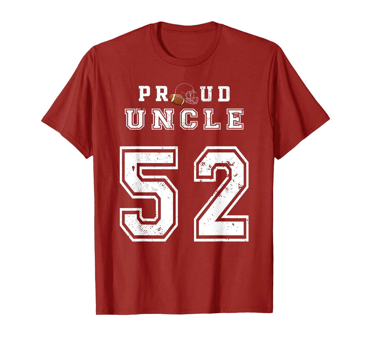 Custom Proud Football Uncle Number 52 Personalized For Men T-Shirt