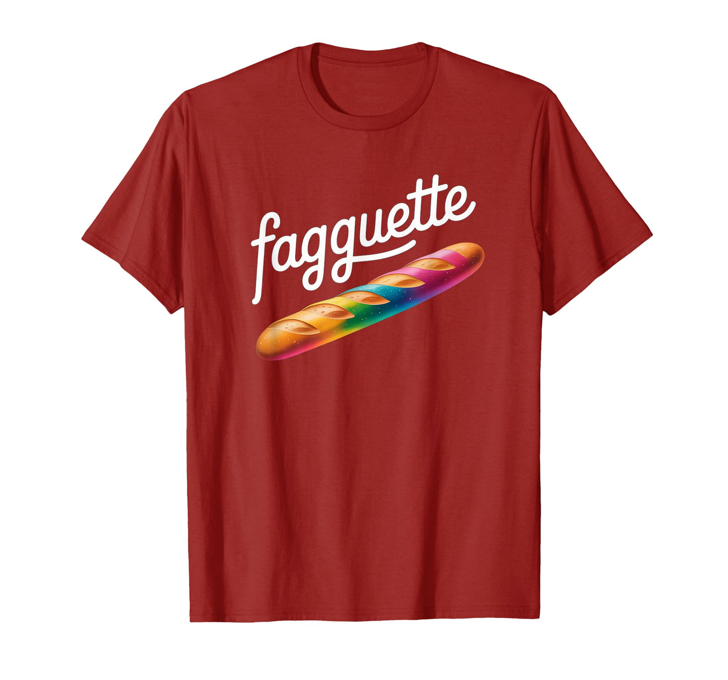 Fagquette Rainbow Bread Humorous LGBTQ Pride Bakery Funny T-Shirt