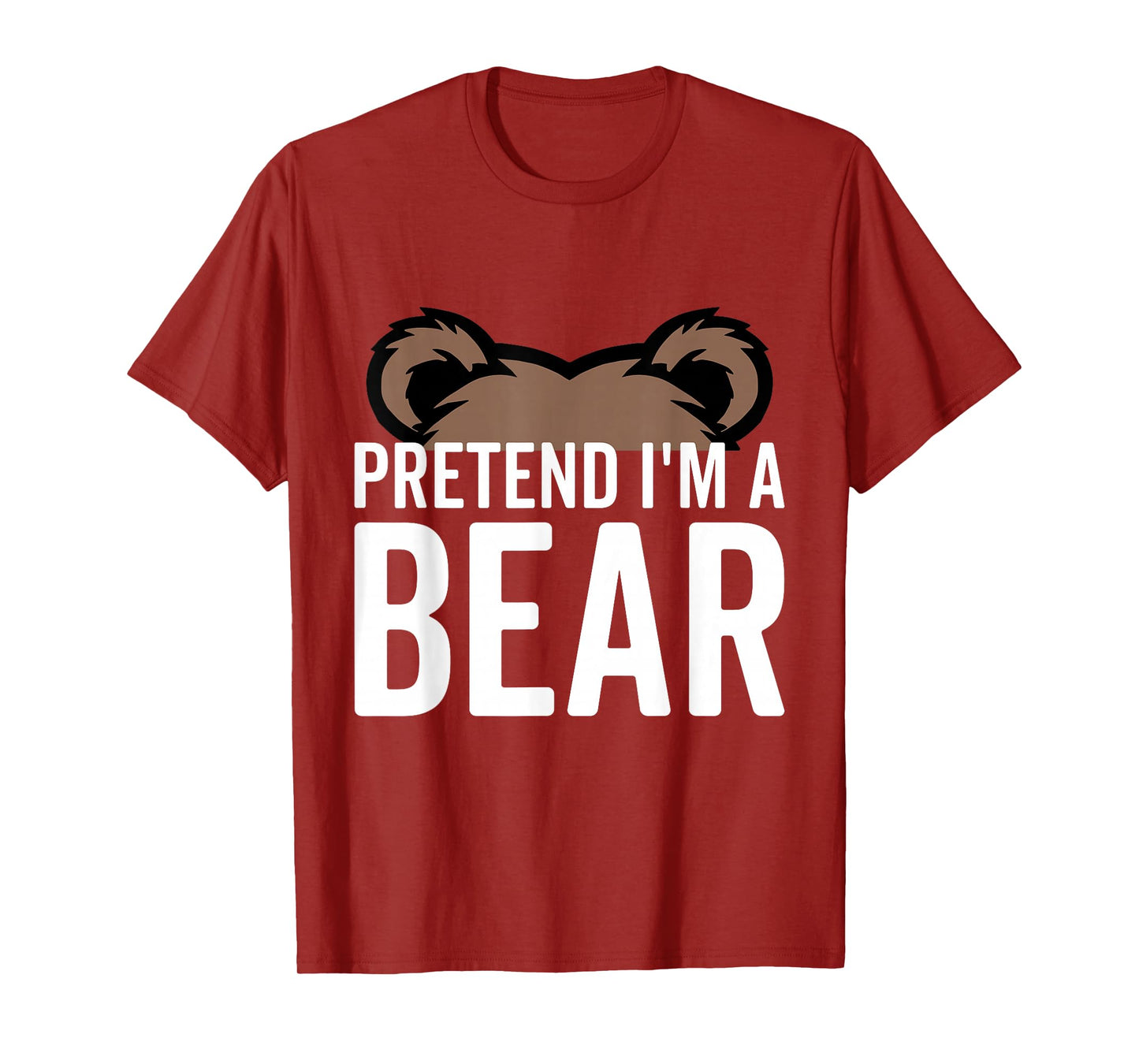 Pretend I'm A Bear Lazy Halloween Costume Halloween party T-Shirt
