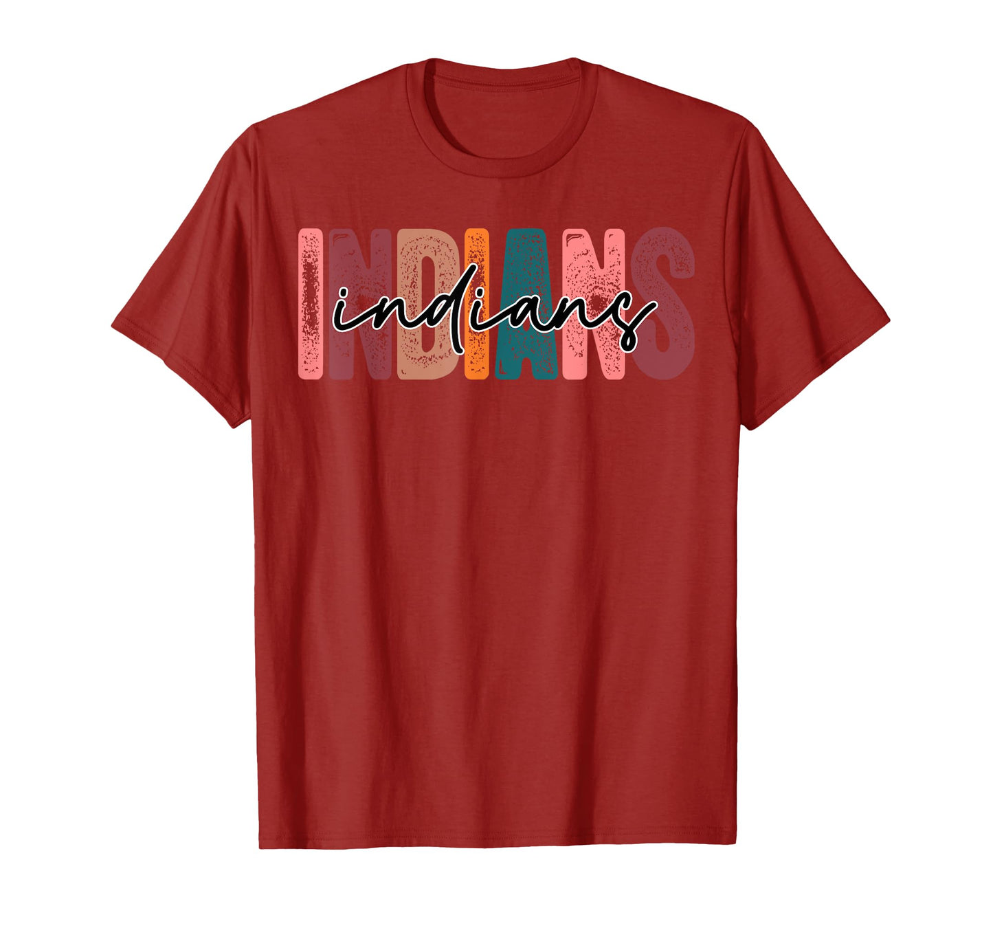 Indians School Sports Fan Team Spirit T-Shirt
