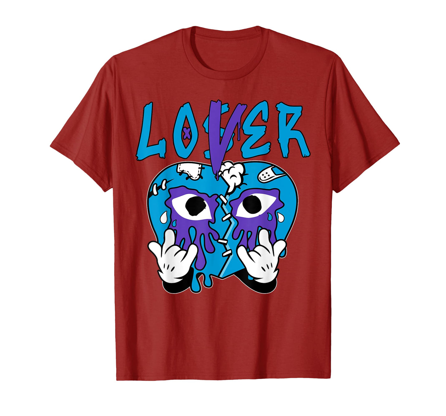 Loser Lover Drip Heart Tee Color Aqua Matching Outfit T-Shirt
