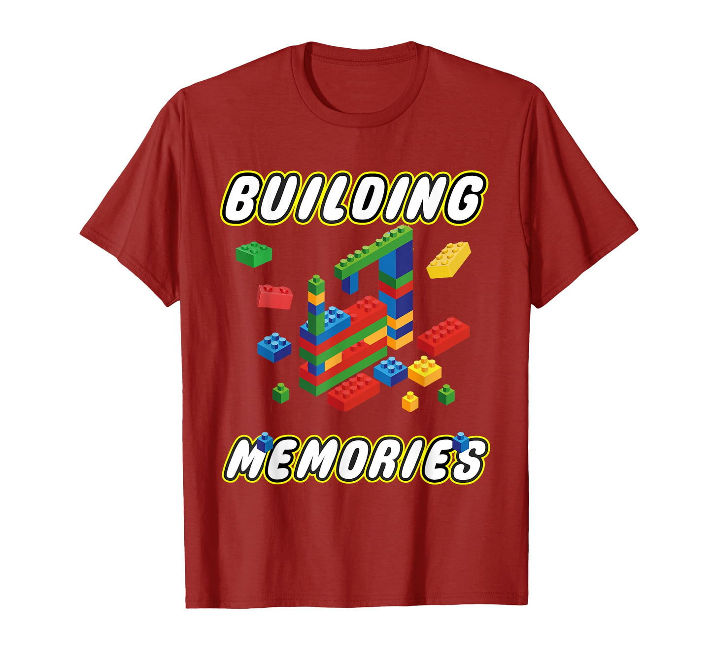 Building Memories Building Bricks Construction Builder T-Shirt
