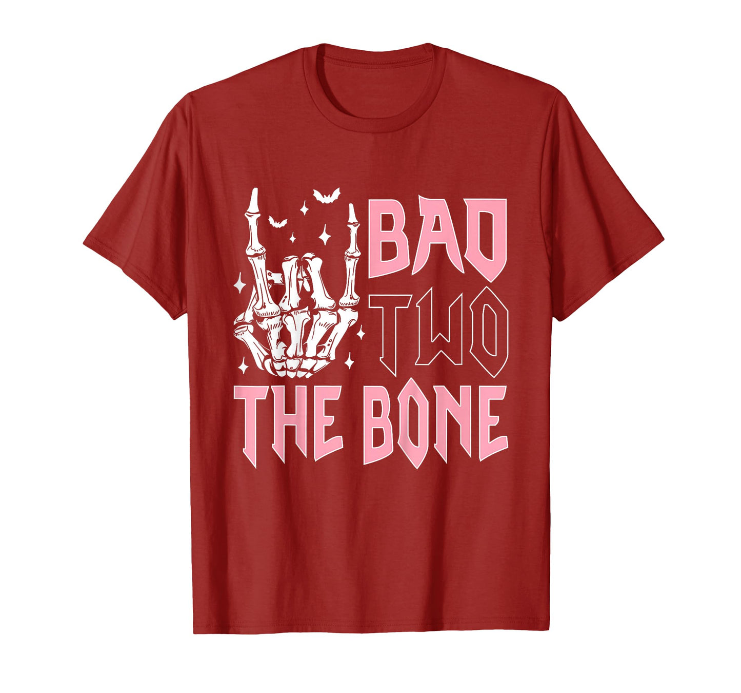 Bad Two The Bone Party Decorations 2 Years Old Birthday Kids T-Shirt