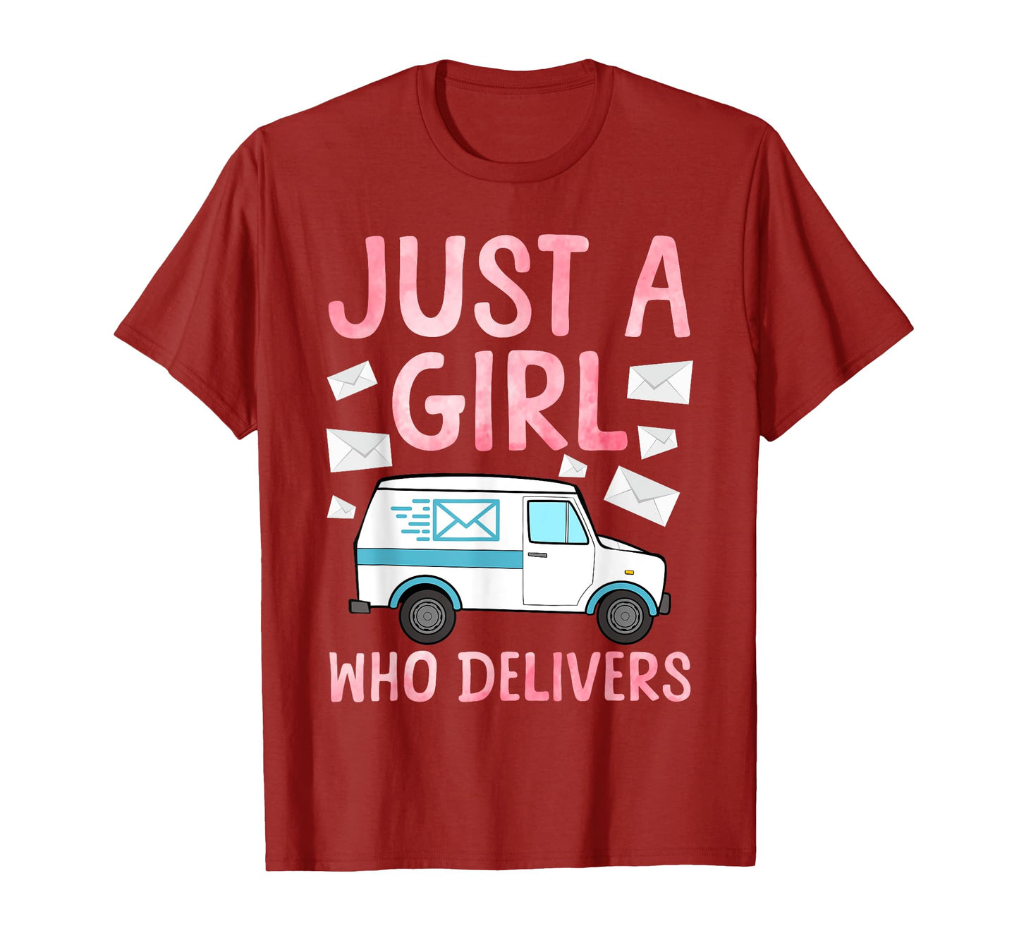 Mail Lady Design For Women Girls Postal Worker Mail Carrier T-Shirt