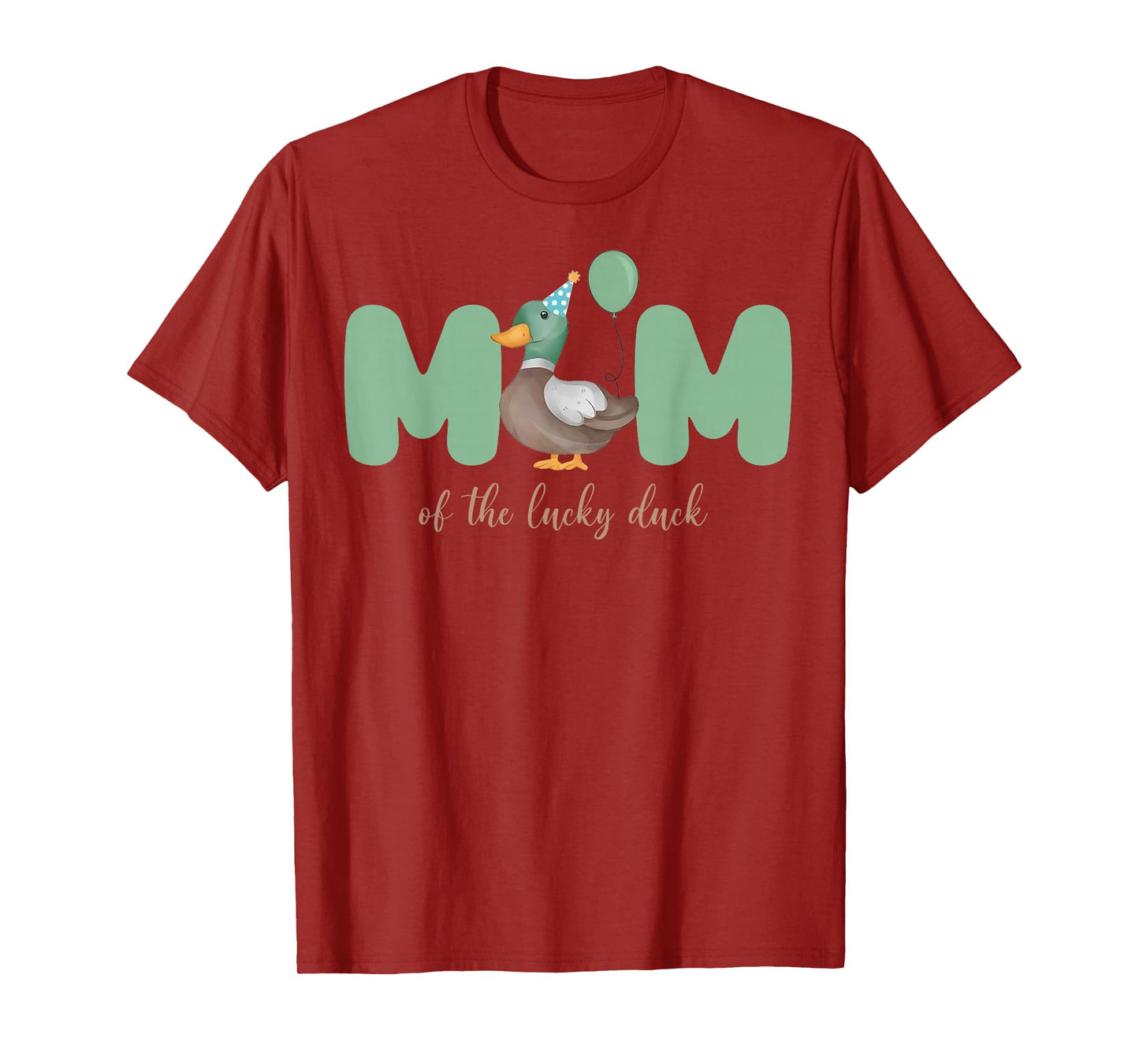 Mom of The Birthday Boy One Lucky Duck 1st Birthday Family T-Shirt