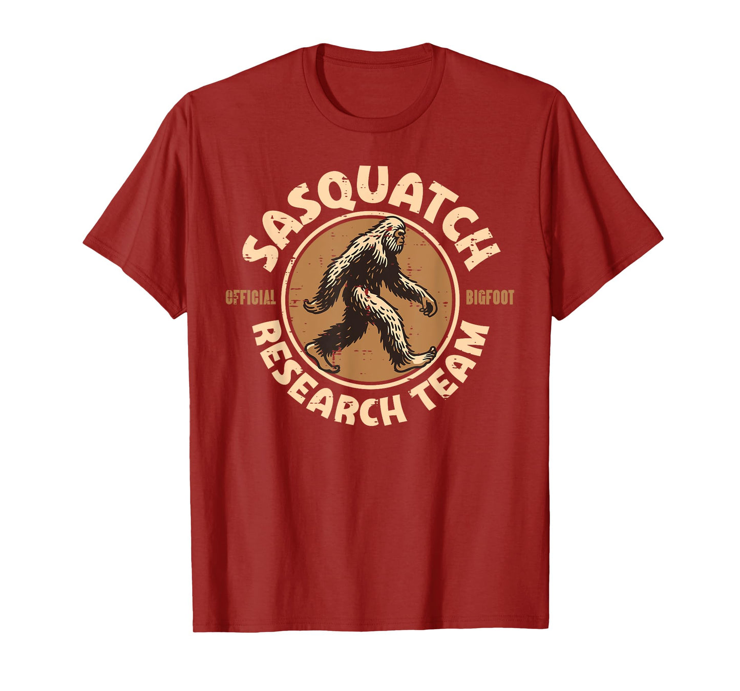 Sasquatch Official Research Team Fun Bigfoot Women Men Kids T-Shirt