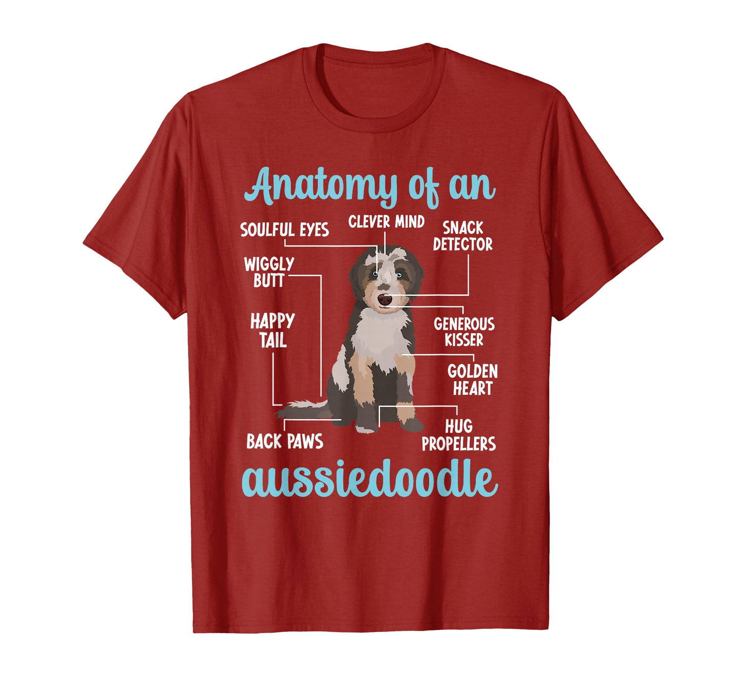 Anatomy Of An Aussiedoodle Owner Aussiedoodle Dad T-Shirt