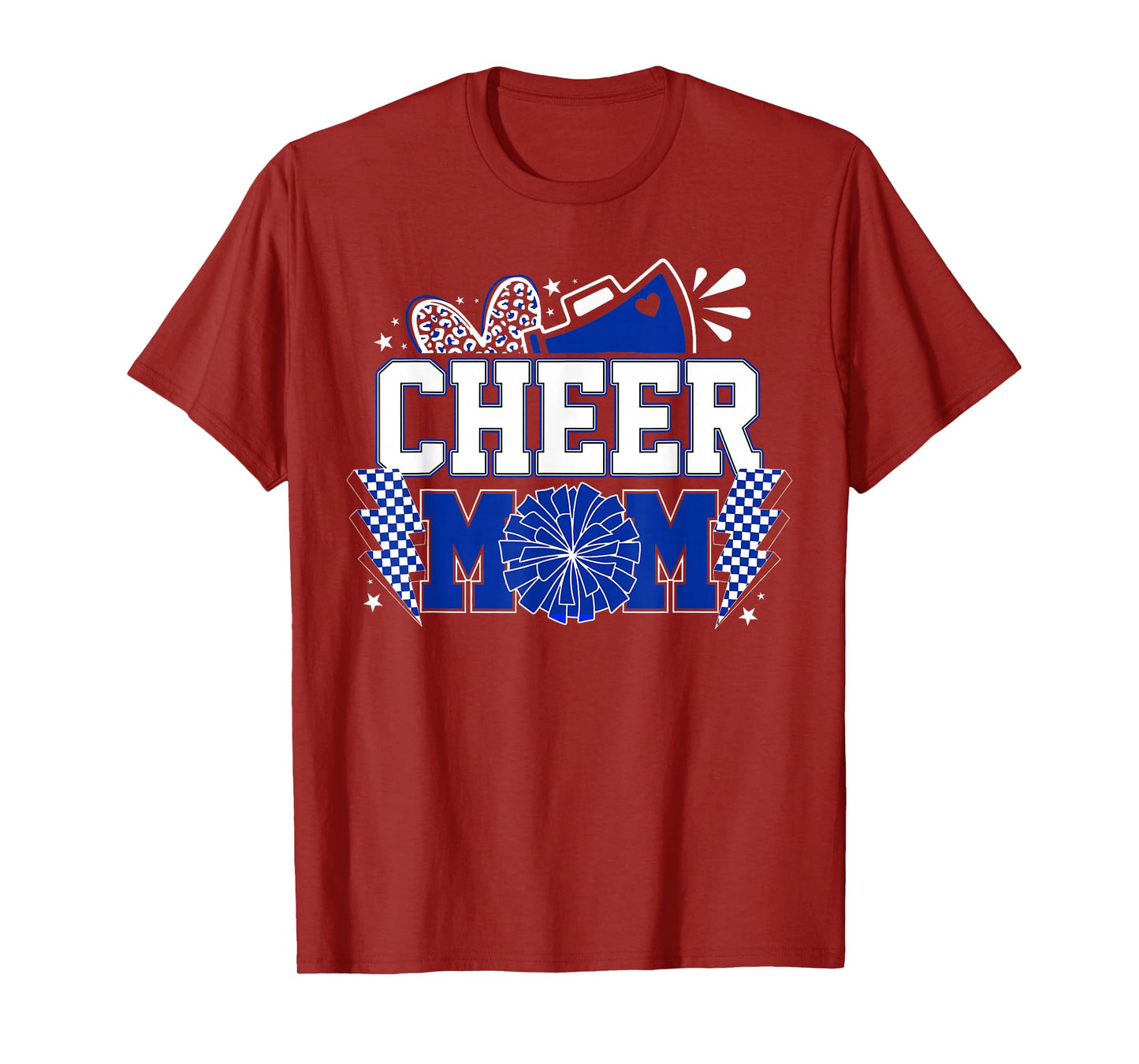 Cheer Mom Cheerleader Mom Cheer Mama Biggest Fan Mothers Day T-Shirt