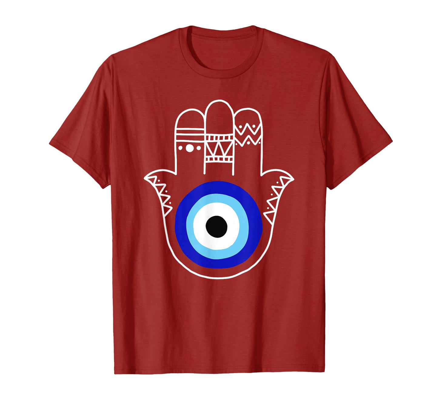 Hand of Hamsa Evil Eye Curse Protection Nazar Mati Evil Eye T-Shirt