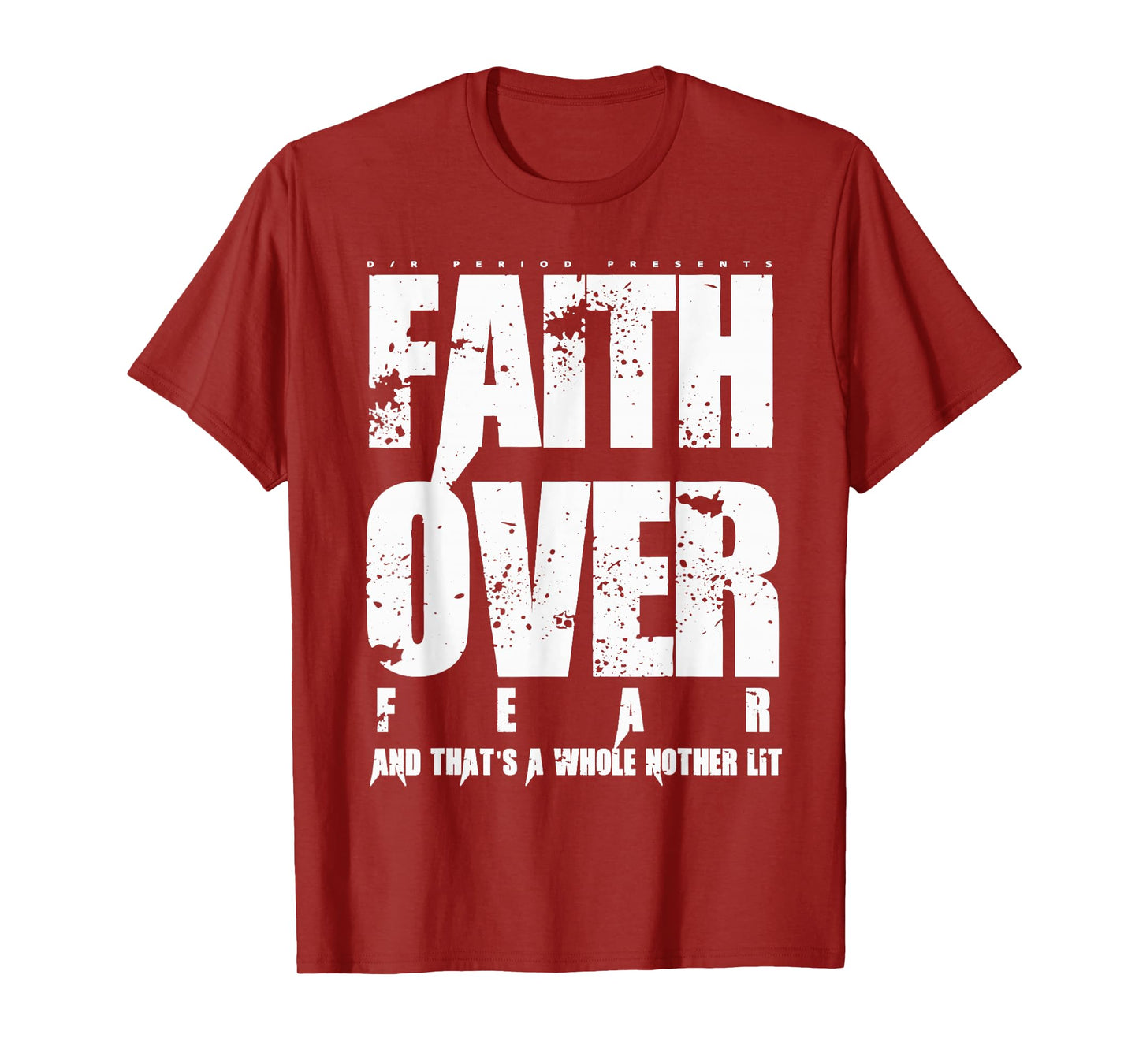 Retro Faith Over Fear Classic Vintage Jesus Christian T-Shirt