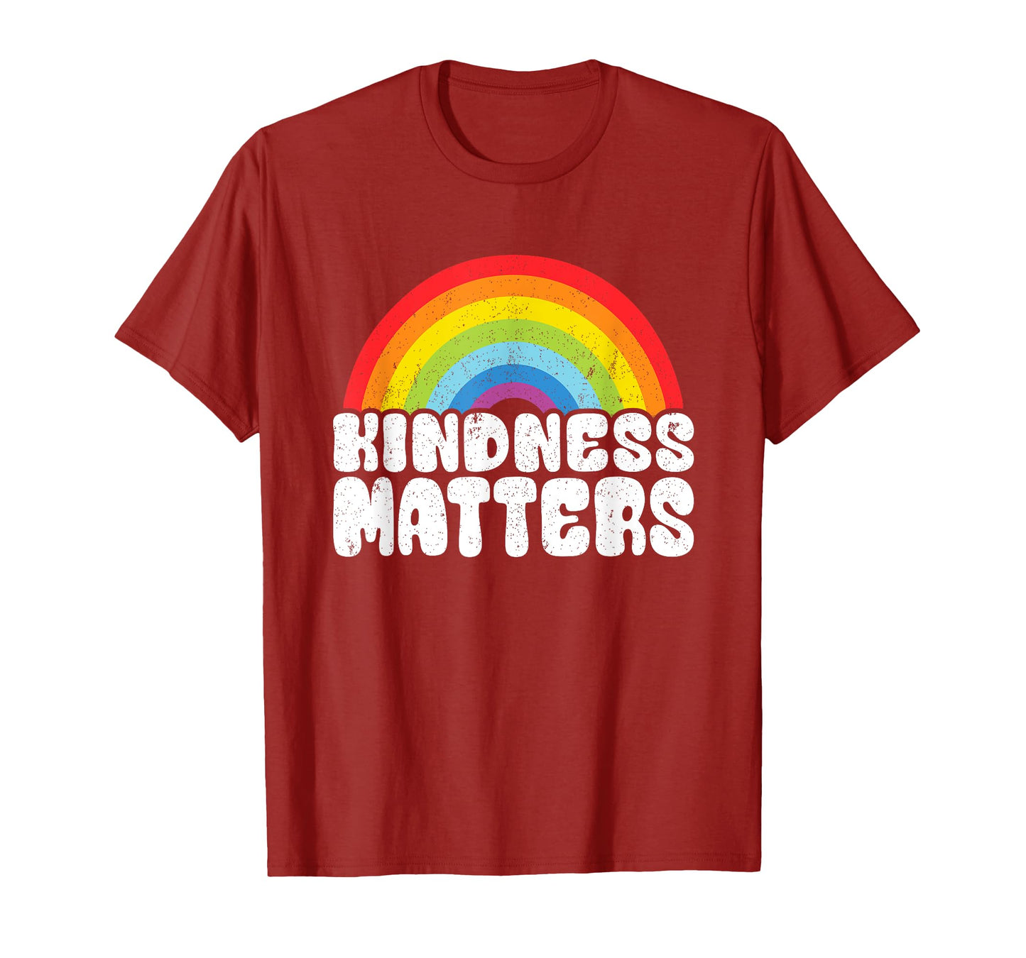 Positive Anti Bullying Rainbow Sped Teacher Kindness Matters Men Women Kids T-Shirt