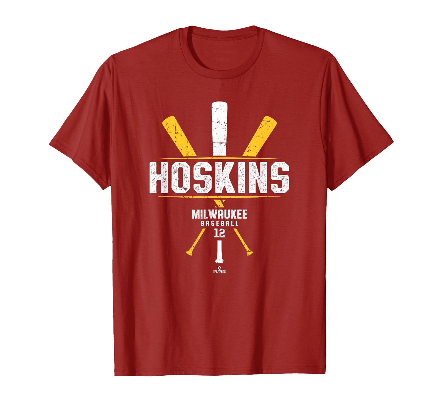 Vintage Baseball Bat Gameday Rhys Hoskins Milwaukee Baseball T-Shirt