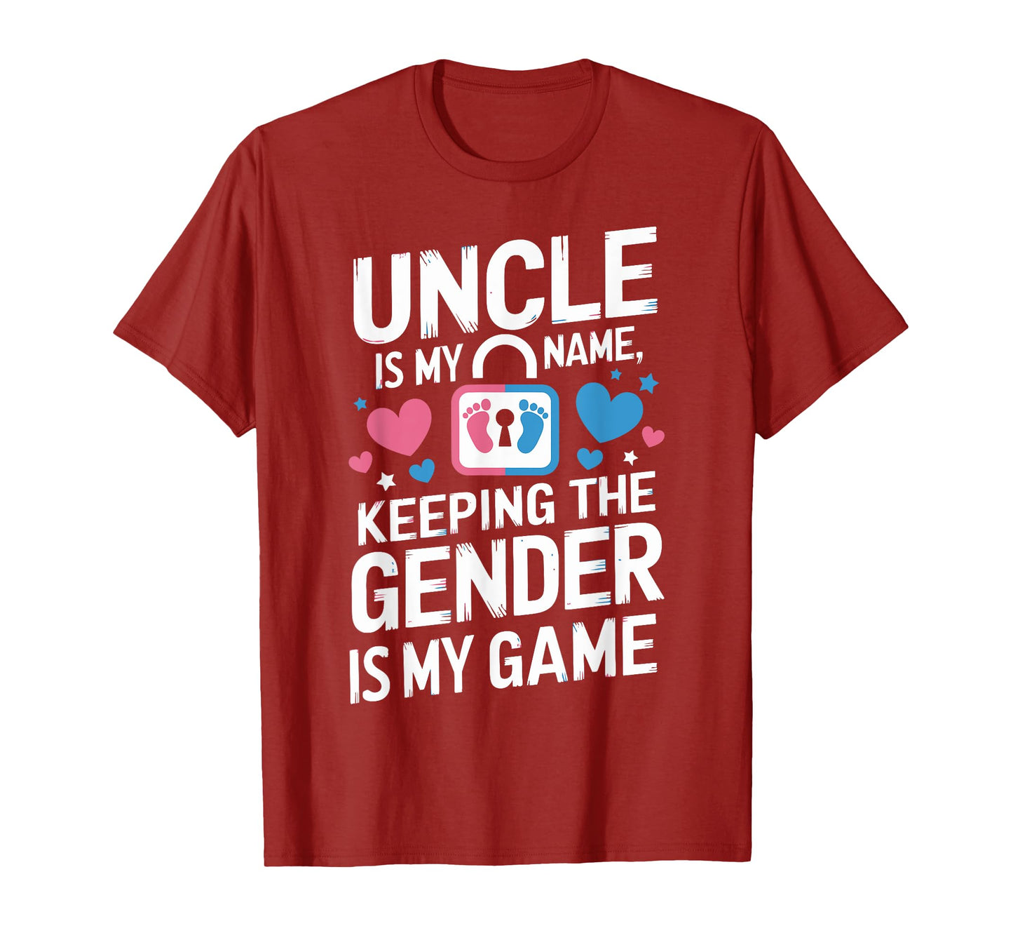 Gender Keeper Baby Reveal Cute Uncle Keeping Gender Game T-Shirt