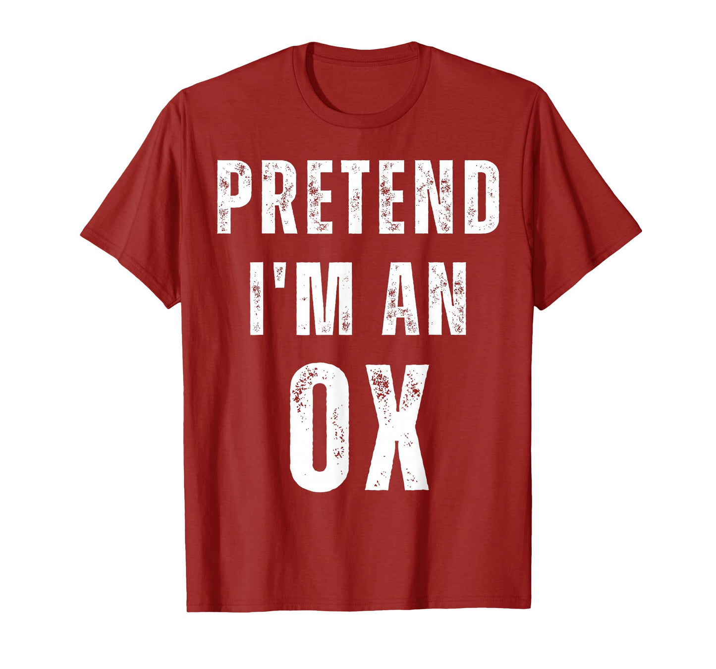 Pretend I'm an Ox Halloween Costume Funny Zodiac Graphic T-Shirt