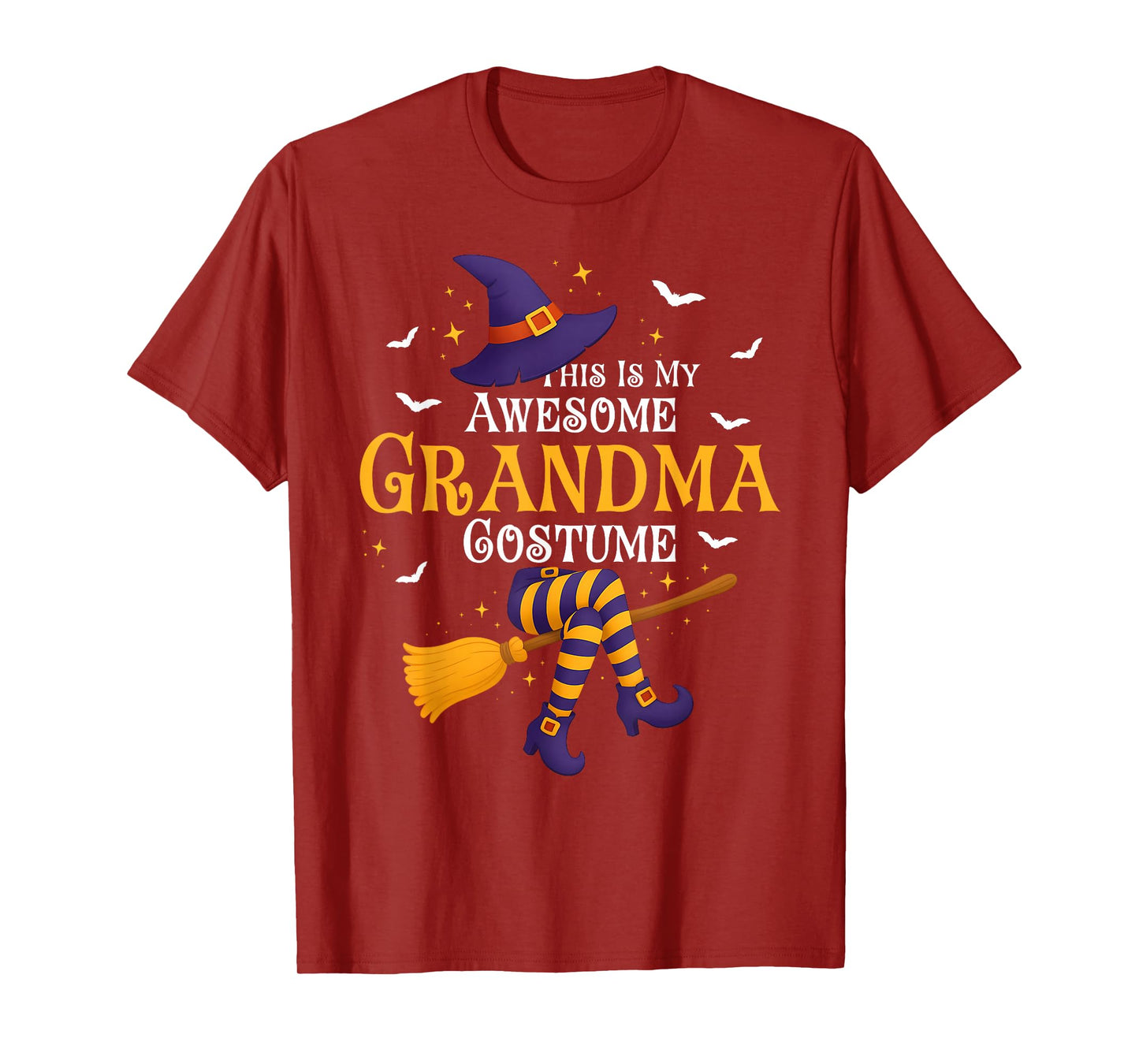 This is My Awesome Grandma Costume Halloween Witch Women T-Shirt
