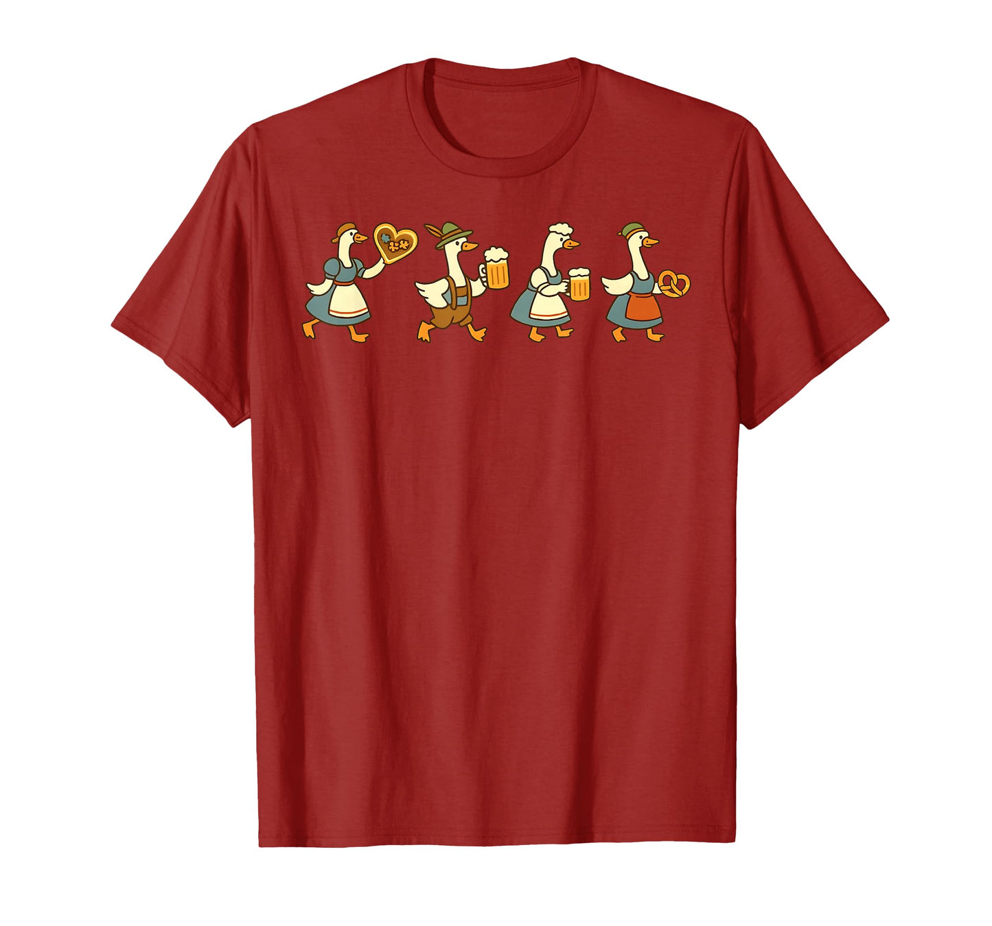 Oktoberfest Just a Fest Goose German Beer Prost Drinking T-Shirt