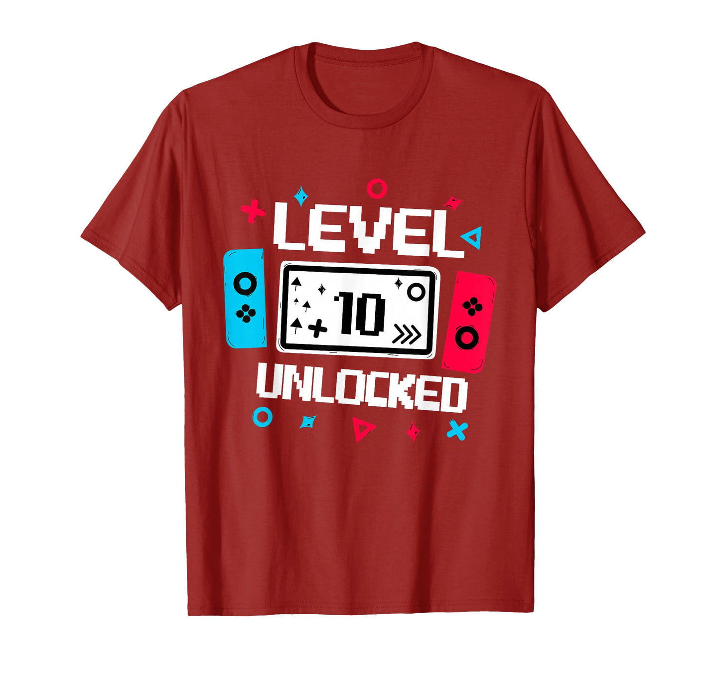 Level 10 unlocked Gamer 10th Birthday Gift Video Game lovers T-Shirt