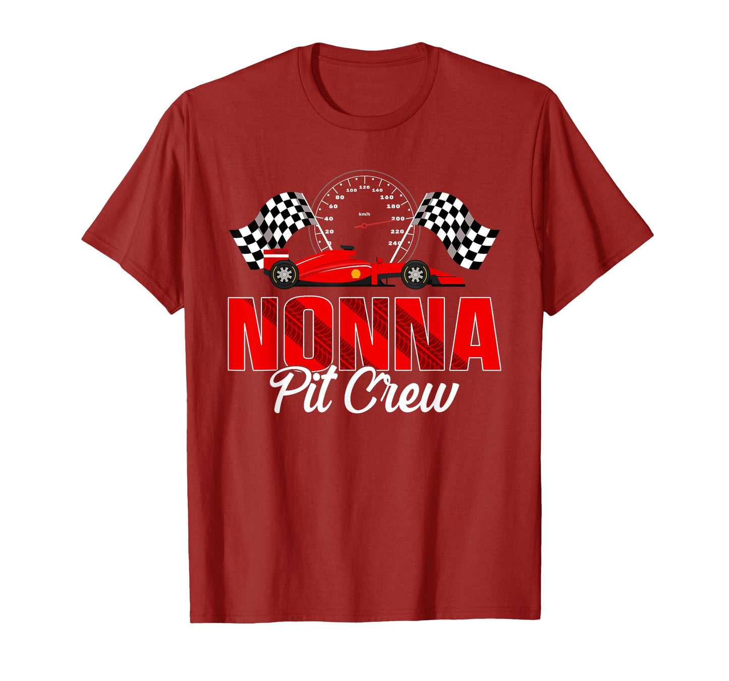 Race Car Birthday Party Racing Family Nonna Pit Crew T-Shirt