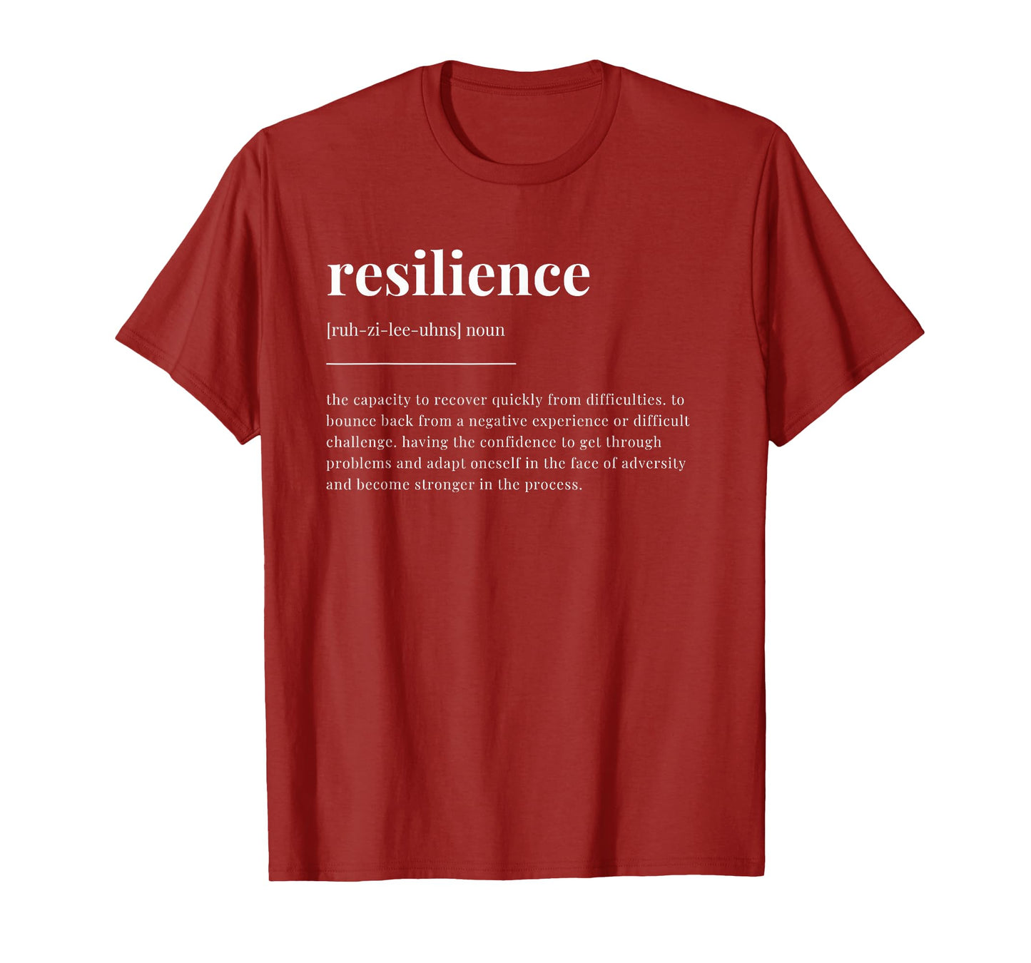 resilience Definition Dictionary Design T-Shirt