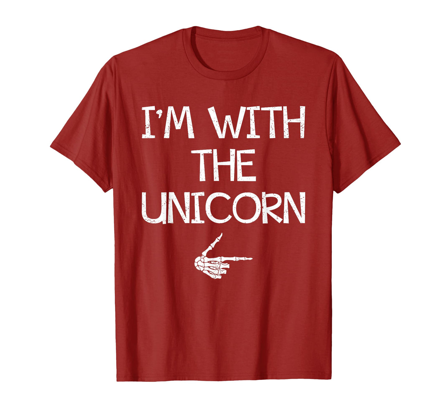 I'm With The Unicorn Easy Halloween Costume Couples Matching T-Shirt