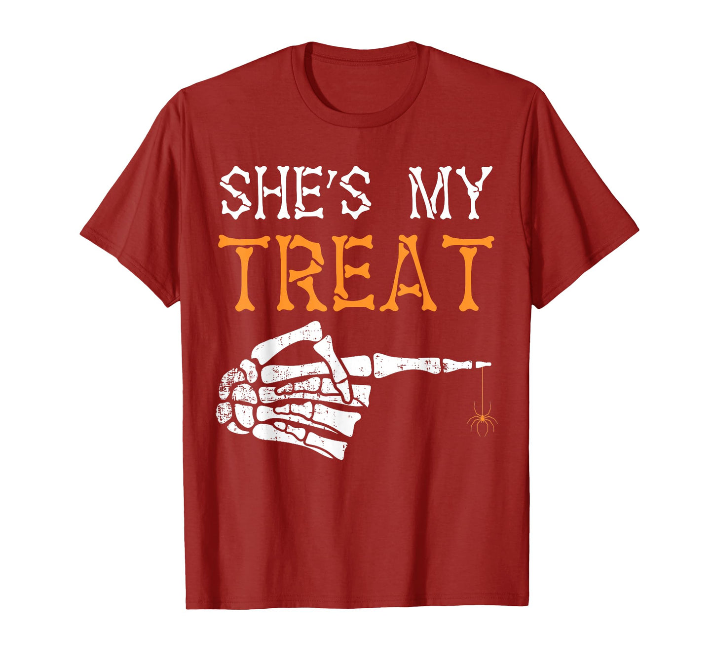She's My Treat Skeleton Couples Matching Couple Halloween T-Shirt
