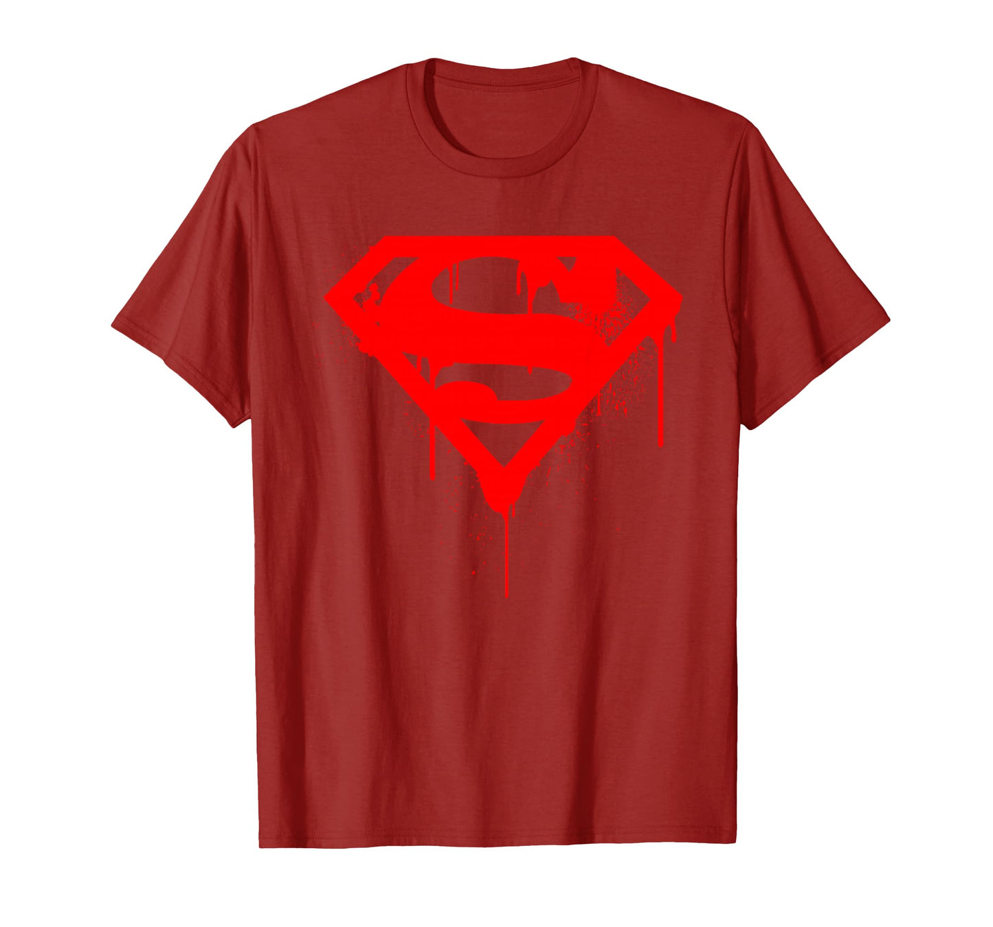 DC Superman Logo Doomsday Red Graffiti T-Shirt