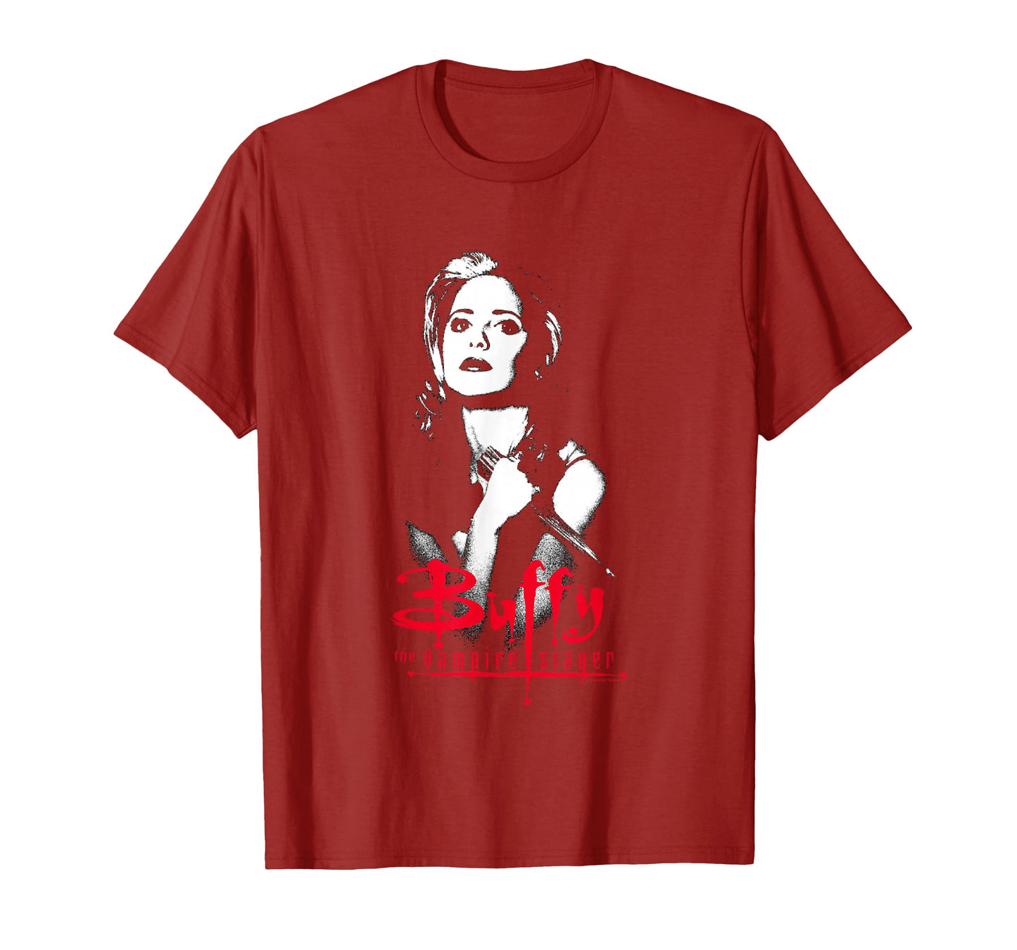 Buffy The Vampire Slayer Buffy Summers Shadowed Portrait T-Shirt