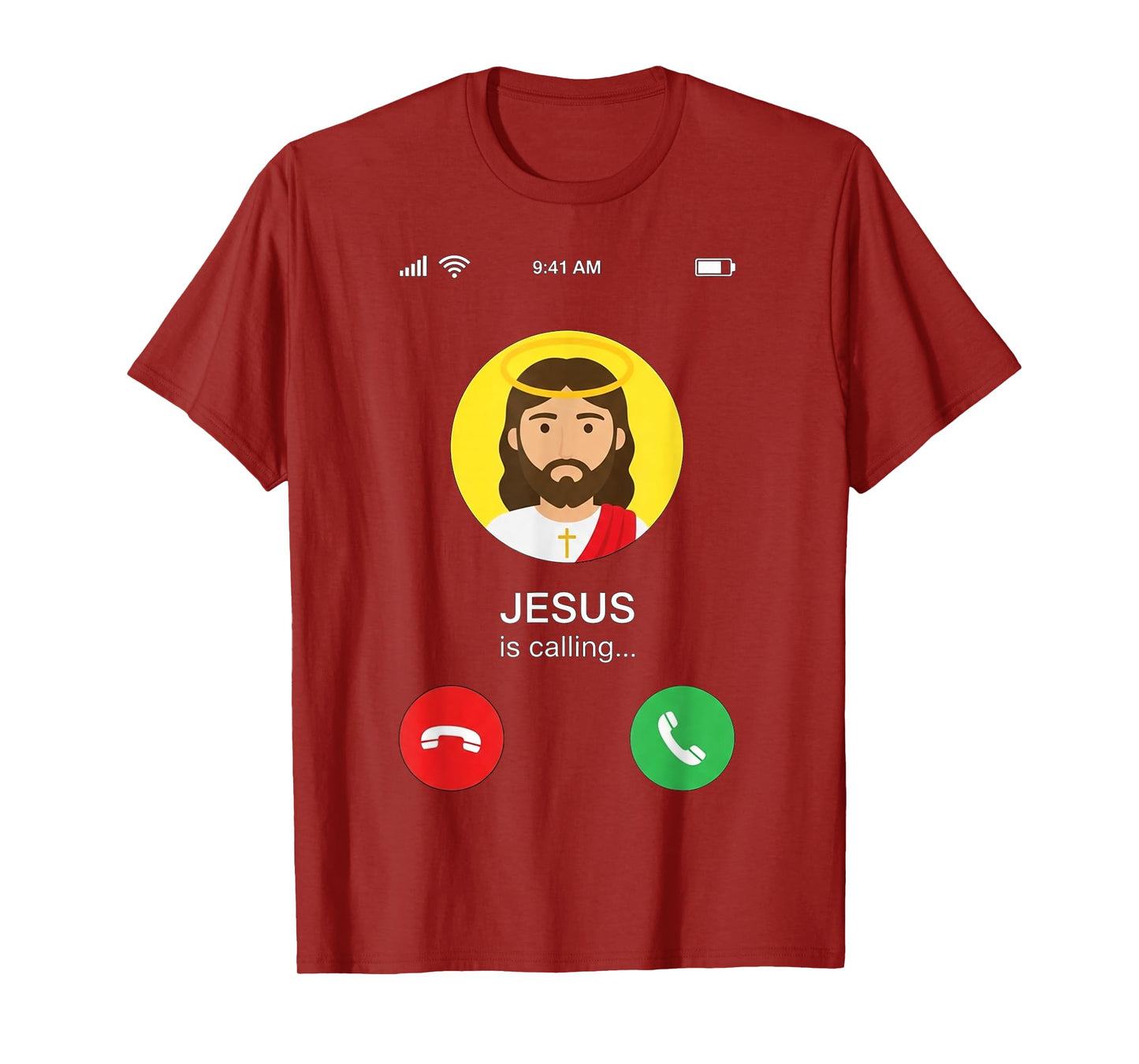 Jesus is Calling I Must Go Funny Christian Faith Humor T-Shirt